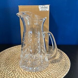 NWT Impulse LUXEMBOURG CRYSTAL 50 Ounce Clear PITCHER